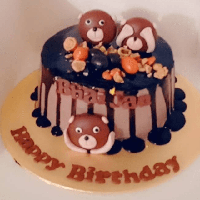 Bear Theme Birthday Cake