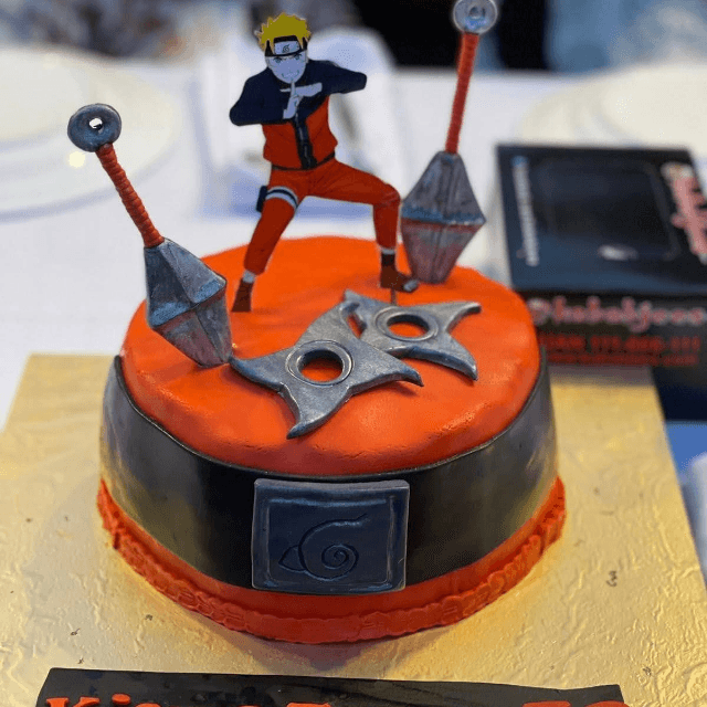 Ninja Theme Birthday Cake
