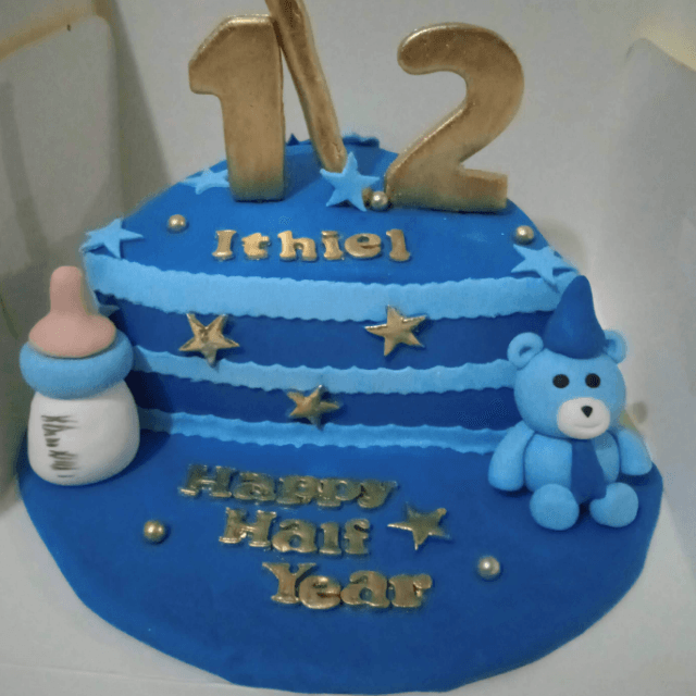 Baby Infant Six Months Cake