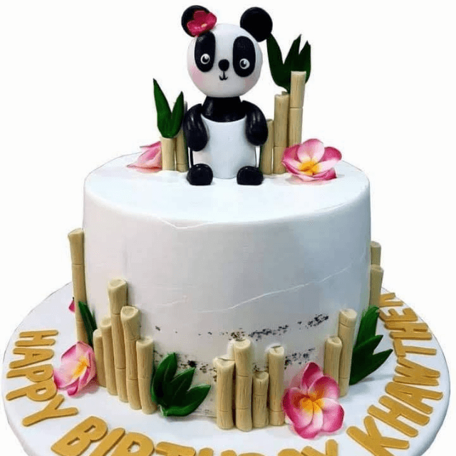Panda Theme Customized Cake