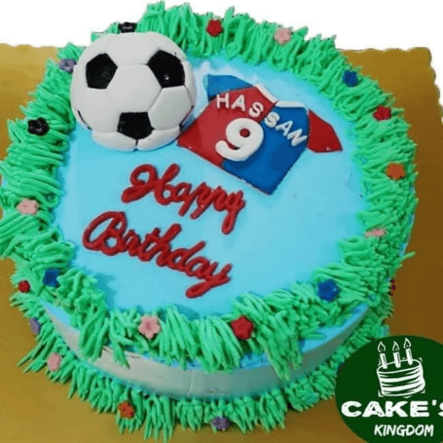 Football Theme Birthday Cake