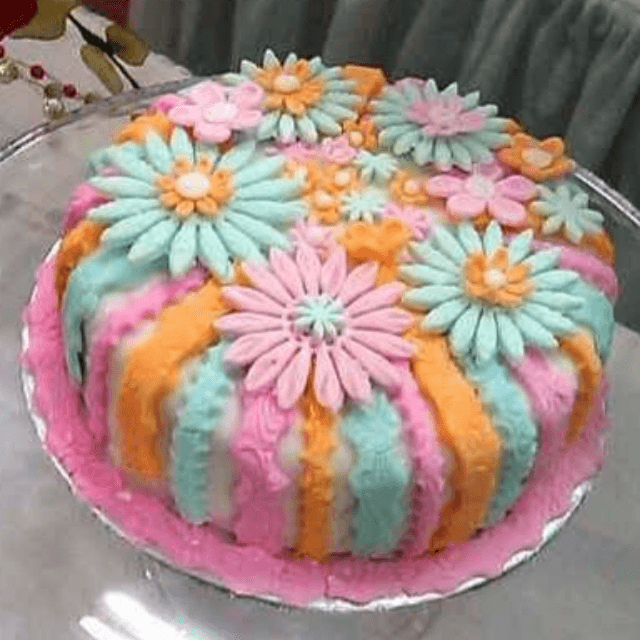 Floral Theme Cake