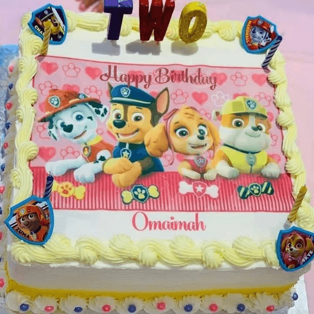 Puppies Theme Cake Edible