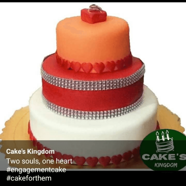Engagement Theme Cake