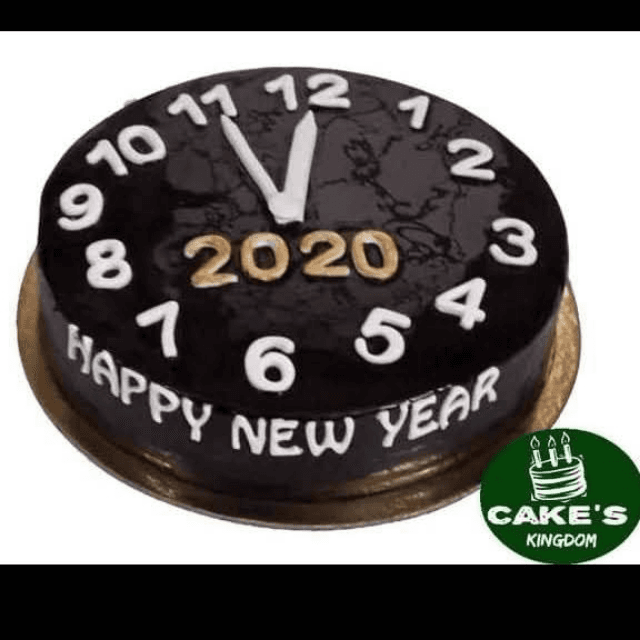 New Year Theme Cake