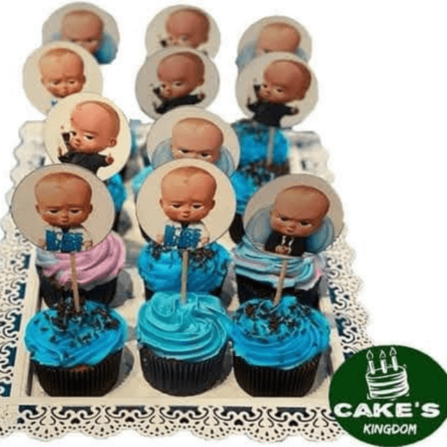 Baba First Birthday Cupcakes