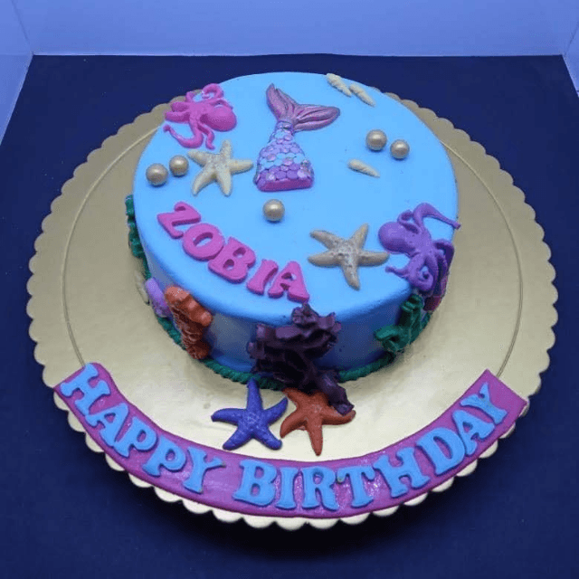 Marine Life Theme Cake