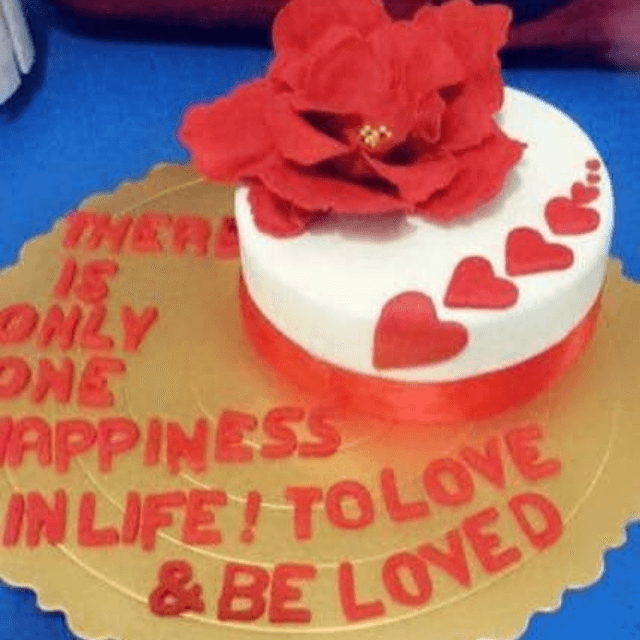 Love Quotes Cake