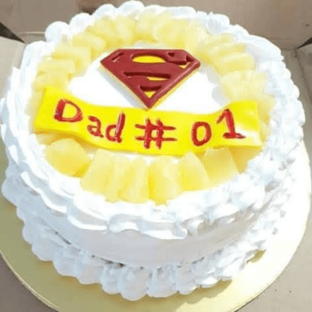 Pineapple Superman Theme Cake