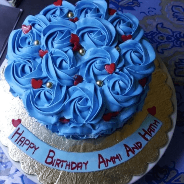 Blueberry Cream Cake