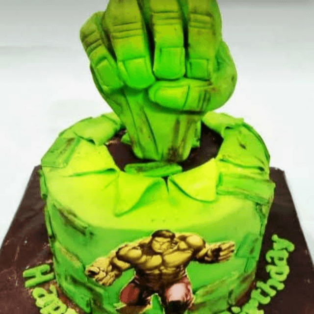 Hulk Theme Cake