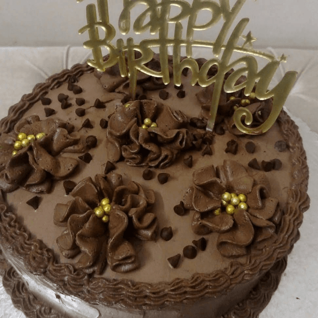Chocolate Chip Birthday Cake